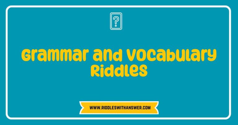 Grammar and vocabulary riddles for language learning fun