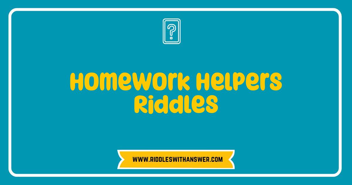 Best Homework Helpers Riddles Sharpen Skills and Boost Brainpower Best Homework Helpers Riddles Sharpen Skills and Boost Brainpower