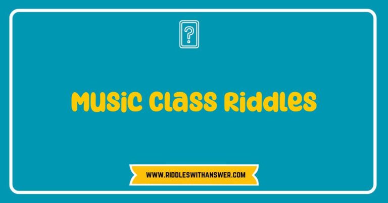 Music class riddles for kids, a fun way to learn about music theory.