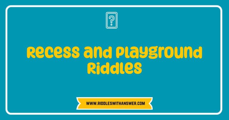 Smiling children solving recess and playground riddles on a sunny school day.